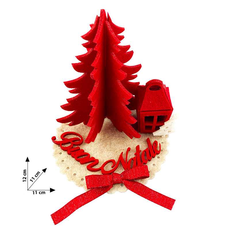 Kit de jeune arbre 3D rouge