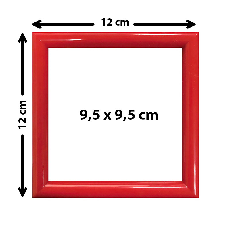 Cornice Rossa Dotz Grande 12 x 12 cm