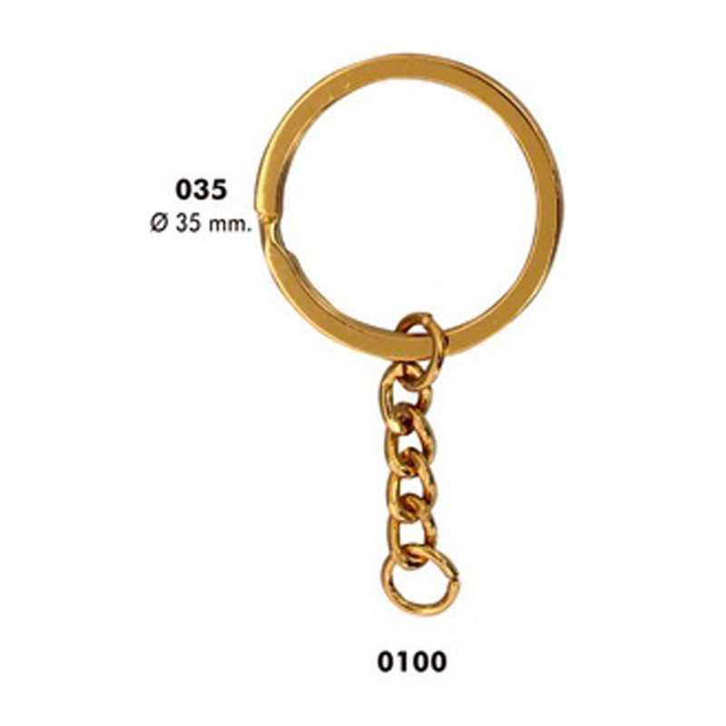 Key ring with gold chain...