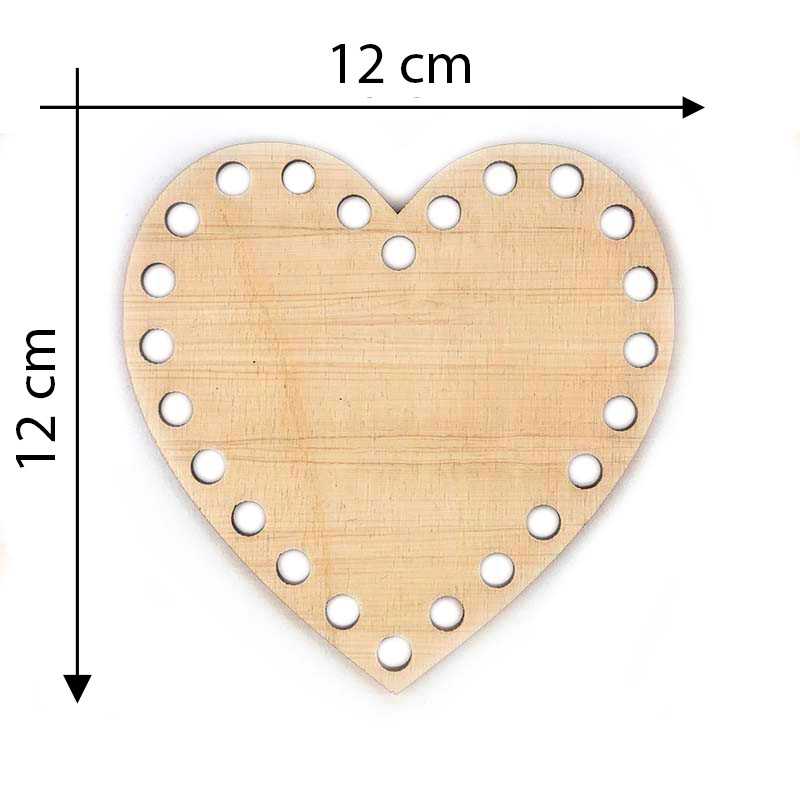 Heart-shaped wooden...