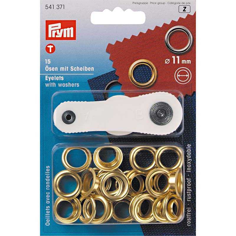Eyelets and washers, 11 mm,...