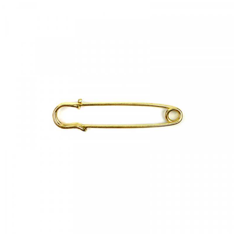 Small gold safety pins