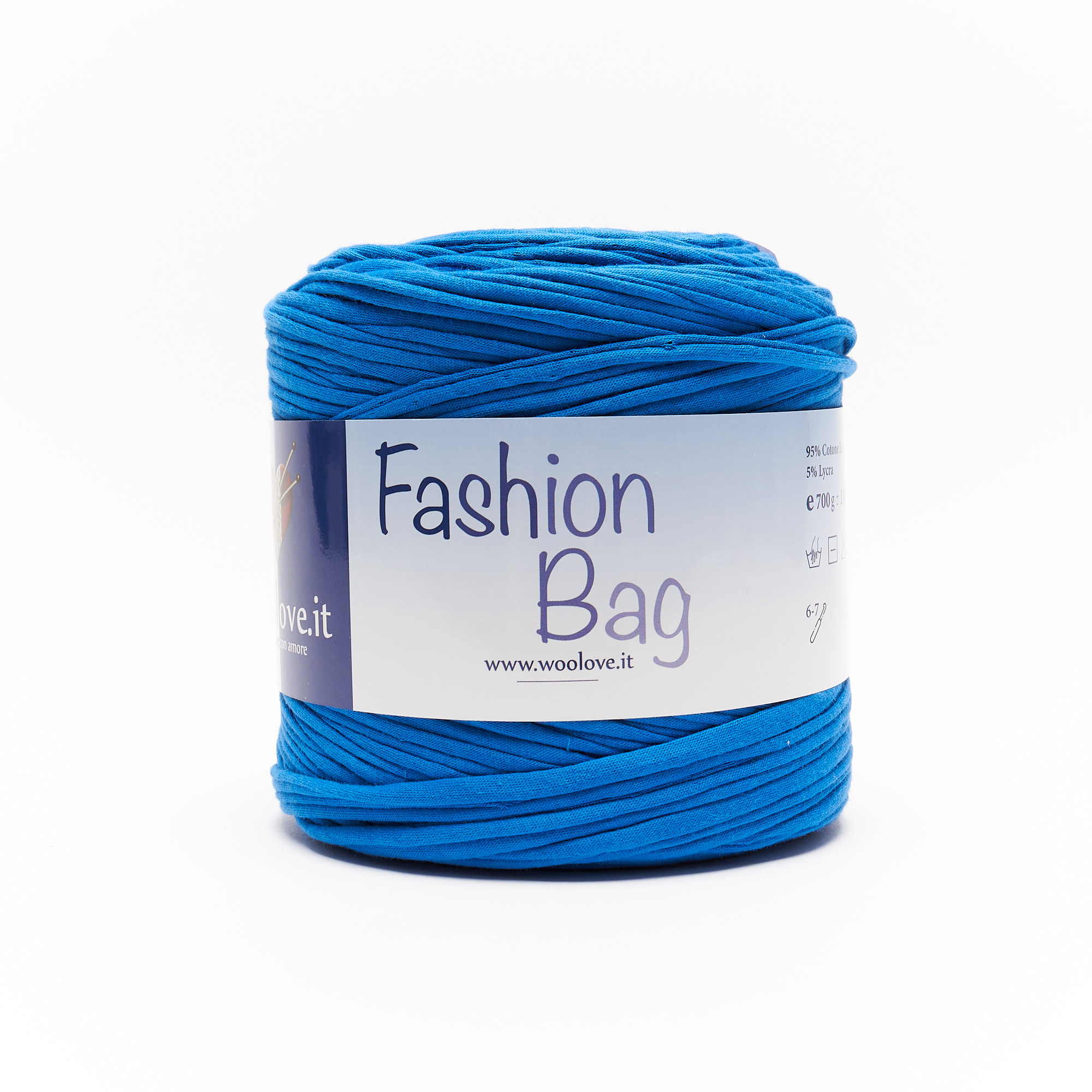 filati italiani fettuccia per borse Wiggly colori moda, ideale per  uncinetto per creare runner, tappeti, borse e molto altro (corda - 25)