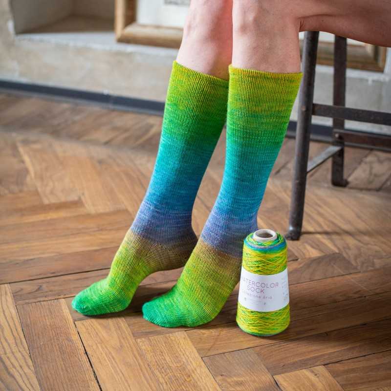 Gradient Watercolor Sock Kit
