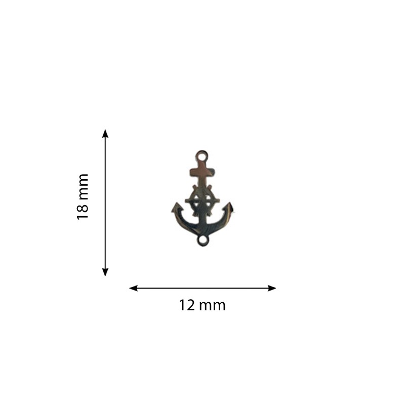 Anchor Pendant Charm 18mm...