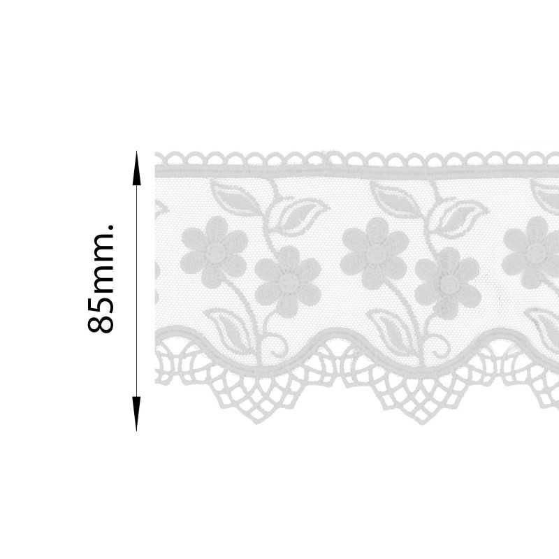 Plain Chantilly lace 85mm