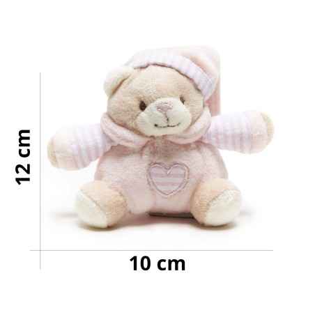 Teddy bear with small plush...