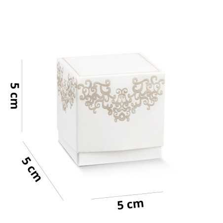 White favor boxes - Fleur...