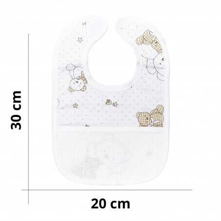 Baby Bib with Teddy Bears...