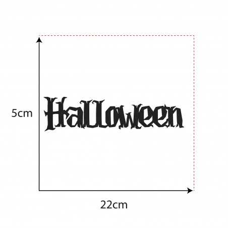 Scritta Halloween paurosa -...