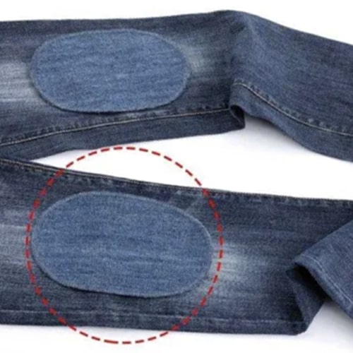 TOPPE Termoadesive MARBET jeans Blu notte 13x8,5cm toppa bambino